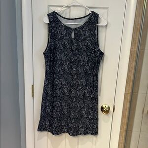 NuuMuu - Navy Blue and White Floral Dress